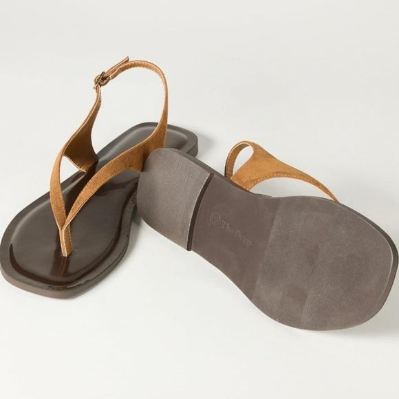 The Drop Cognac Microsuede (Cinda) Size 9 - Picture 5 of 5